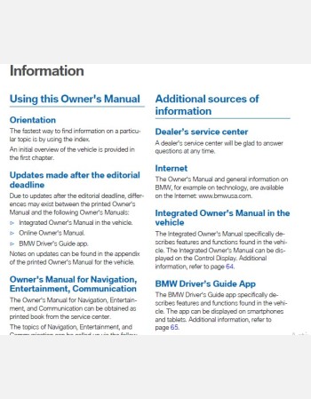 bmw x1 2018 owners manual